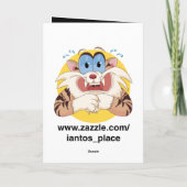 Grosse carte d'anniversaire étrangère d'invasion (Dos)