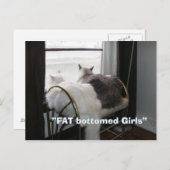 Grosse carte postale de filles de bout (Devant / Derrière)