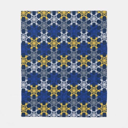 Grosse couverture en polaire à gros caractères ble (Devant)