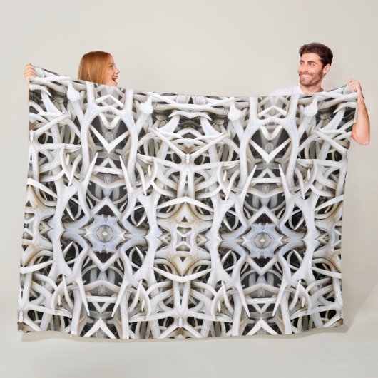 Grosse couverture en polaire Antlers (En situation)