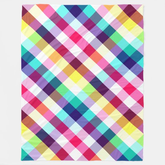 Grosse couverture en polaire avec Motif à arc-en-c (Devant)