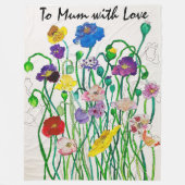 Grosse couverture en polaire Mères Jour Cadeau (Devant)