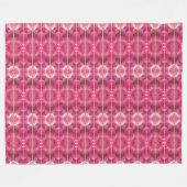 Grosse couverture en polaire rose Lotus Abstrait (Devant (Horizontal))