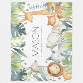 Grosse couverture safari pour les enfants (Devant)