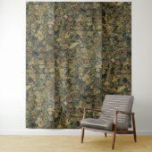 Grosse Feuille Verdure & Animaux Tapisserie Renais (En situation)