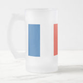 Große Glastasse Frankreich Fahne Matglas Bierpul (Links)