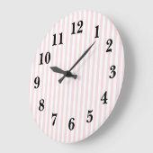 Grosse horloge à bande rose (Angle)