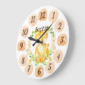 Grosse horloge de la nourricière Fox personnalisab (Angle)