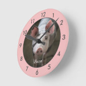 Grosse horloge de porc personnalisée (Angle)