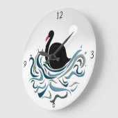 Grosse horloge du cygne noir (Angle)