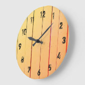 Grosse horloge en bois rustique (Angle)