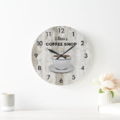 Grosse Horloge Rustique Mais Premier Café (Maison)