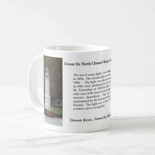Grosse Ile North Channel Front Range Light mug (Devant gauche)