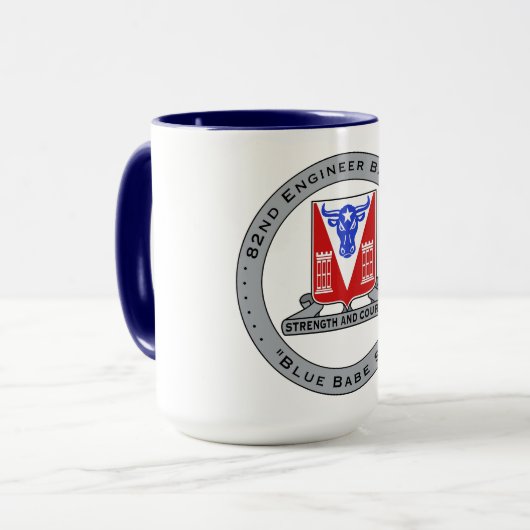 Grosse Mug Bébé Bleu (Devant gauche)