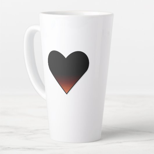 Grosse Mug Coeur Latte (Angle gauche)