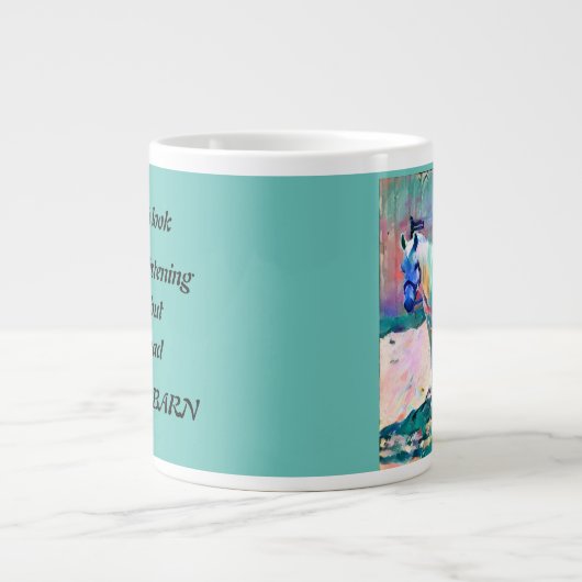 Grosse Mug Drôle Cheval (Devant)