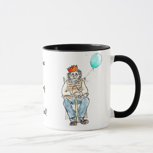Grosse Mug 'Jeune comme tu te sens' (Droite)