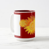 Grosse Mug rouge soleil (Devant gauche)