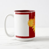 Grosse Mug rouge soleil (Gauche)