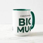 Grosse Musique verte | Grosse Mug | Mug de nom per (Devant droit)