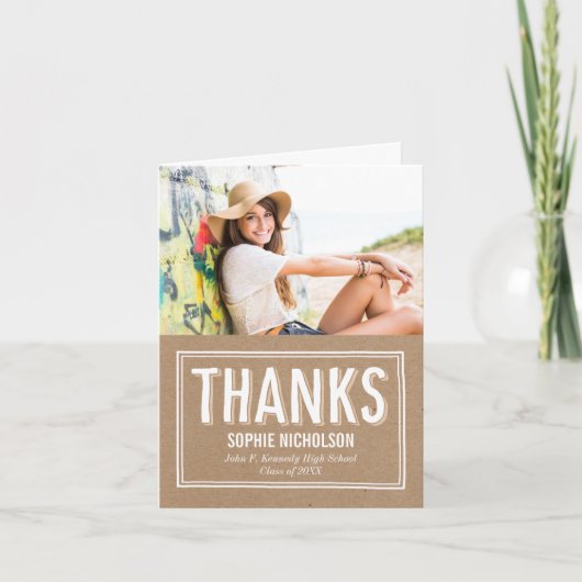 Grosse nouvelle Carte de remerciements (Devant)