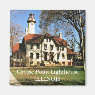 Grosse Point Lighthouse, Illinois Magnet Magneet