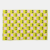 Grosse Serviette de cuisine pâle Allover jaune (Horizontal)