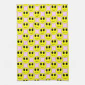 Grosse Serviette de cuisine pâle Allover jaune (Vertical)