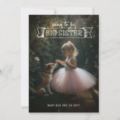 Grosse soeur Faire-part de grossesse (Devant)