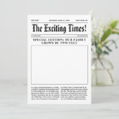 Grosse soeur, journal de Faire-part de grossesse (Debout devant)