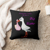 Grosse Soeur Lancer Oreiller Baby Stork Décembre 2 (Couverture)