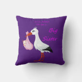 Grosse Soeur Lancer Oreiller Baby Stork Juin 2020 (Verso)