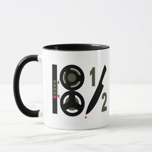Grosse tasse à deux tons (Gauche)