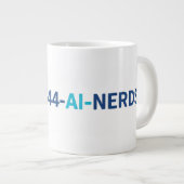 Grosse Tasse AI Nerd : Alimentez Votre Code avec 8 (Devant droit)