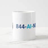 Grosse Tasse AI Nerd : Alimentez Votre Code avec 8 (Devant)