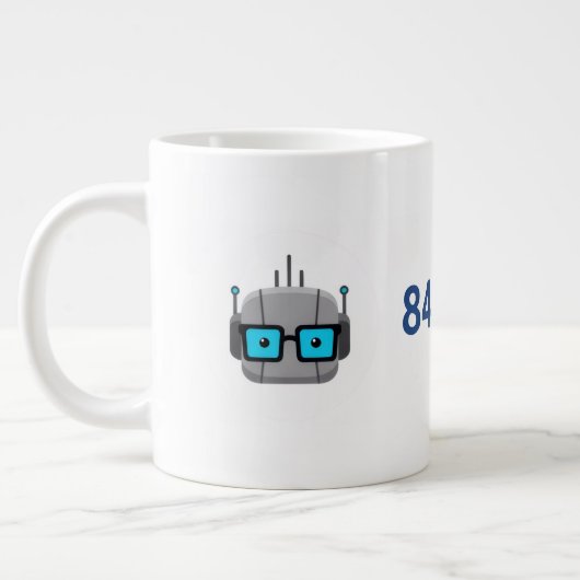 Grosse Tasse AI Nerd : Alimentez Votre Code avec 8 (Gauche)