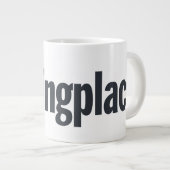 Grosse tasse avec logo Meatinplace (Devant droit)
