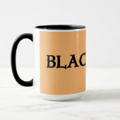 Grosse tasse combo noir et tan (Gauche)
