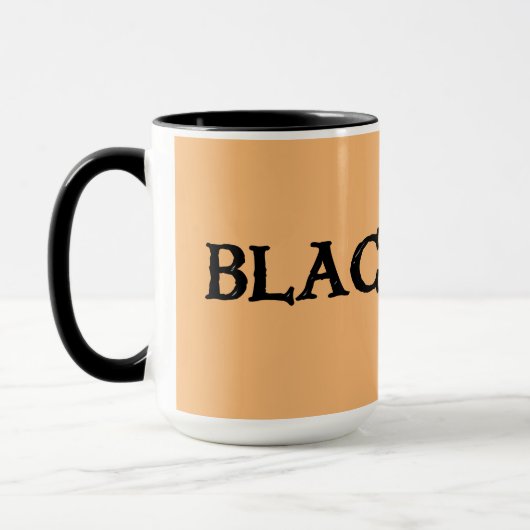 Grosse tasse combo noir et tan (Gauche)