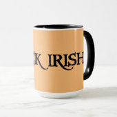 Grosse tasse combo noir et tan (Devant droit)