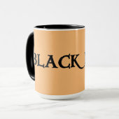 Grosse tasse combo noir et tan (Devant gauche)