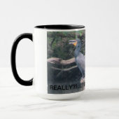 Grosse tasse de café avec cormorant couple d'oisea (Gauche)