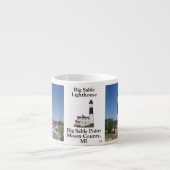 Grosse tasse expresso du phare de Sable Point (Devant)