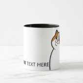 Grosse tasse heureuse de sonnerie de chat de (Centre)