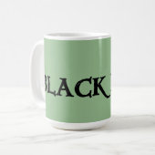 Grosse tasse verte d'Irlande noire (Devant gauche)