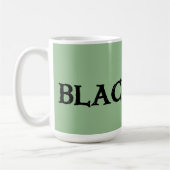 Grosse tasse verte d'Irlande noire (Gauche)