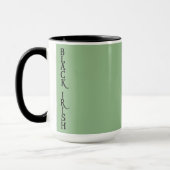 Grosse tasse verte noir irlandais (Gauche)