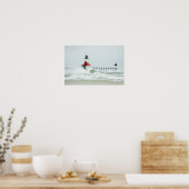 Grosse vague sur le lac Michigan Poster (Cuisine)