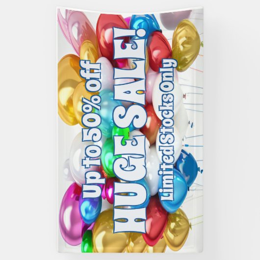 Grosse vente Vinyl Banner 3' x 5' Bannière (Vertical)