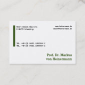 Große Visitenkarten Carte de visite (Dos)